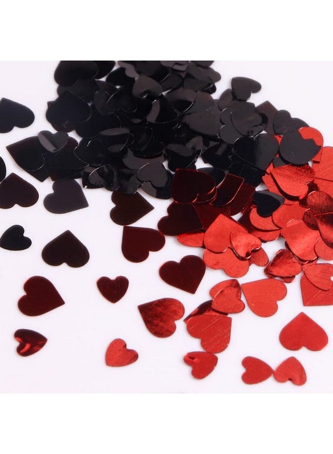 6 Grids Valentine'S Day Nail Art Sequins 3D Heart Nail Sequins Holographic Retro Glitters Flakes Acrylic Nails Designs Stickers Decals For Valentine'S Day Romantic Girl Nail Decorations