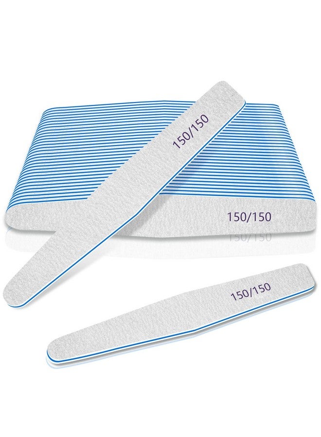Nail Files 150/150 Grit, 12Pcs Nail File For Poly Nail Extension Gel Emery Boards Nail File For Acrylic Nails Coarse Nail File For False Nails Manicure Pedicure Tools For Home Salon …