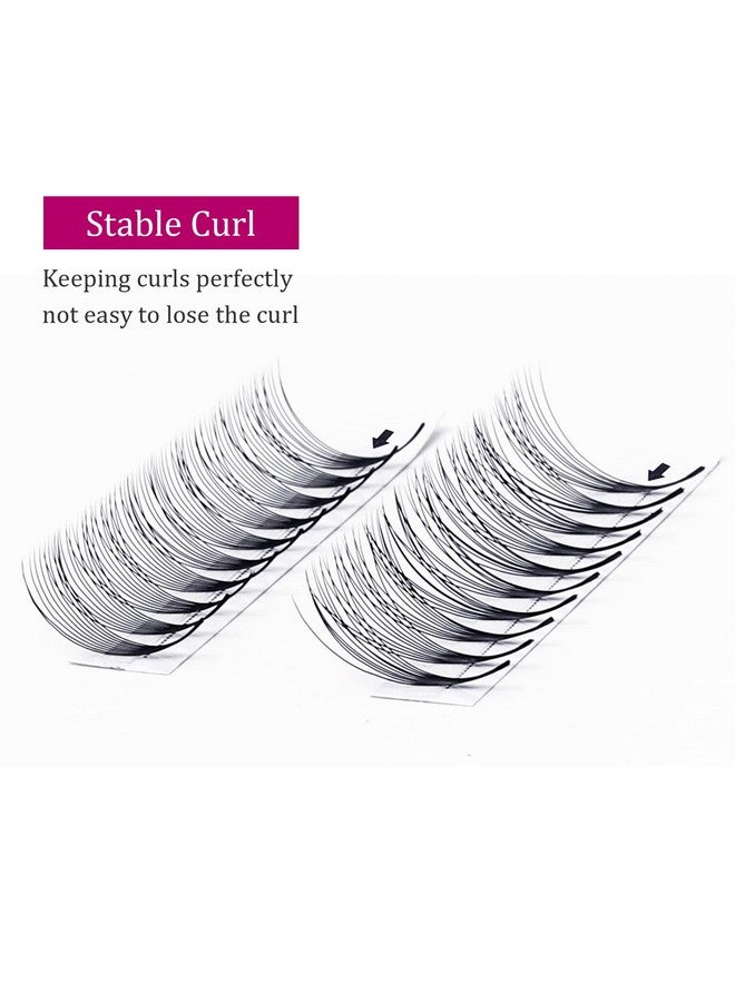 Premade Fans Pointed Base 10D Premade Volume Eyelash Extensions Middle Stem Pre Fanned Lash Extensions Easy Application C/D Curl Eyelash Extension (10D0.05D 13Mm)