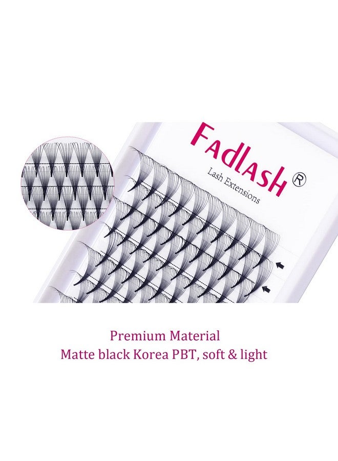 Premade Fans Pointed Base 10D Premade Volume Eyelash Extensions Middle Stem Pre Fanned Lash Extensions Easy Application C/D Curl Eyelash Extension (10D0.05D 13Mm)