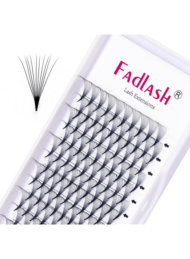 Premade Fans Pointed Base 10D Premade Volume Eyelash Extensions Middle Stem Pre Fanned Lash Extensions Easy Application C/D Curl Eyelash Extension (10D0.05D 13Mm)