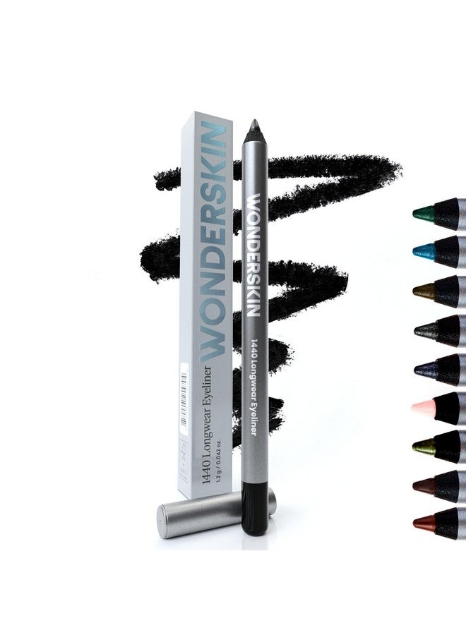 1440 Longwear Eyeliner Black Eyeliner Pencil For Women Eye Makeup Waterproof Eyeliner Black Eye Pencil (Liquorice)