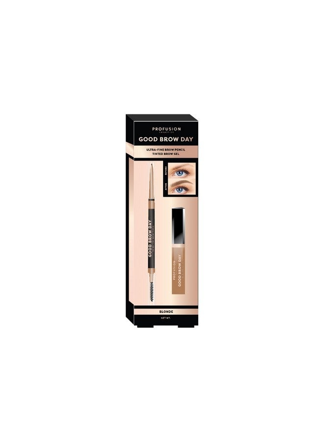 Good Brow Day 2Pc Kit Achieve Brow Perfection With Ultra Fine Pencil And Waterproof Tinted Brow Gel Duo Long Lasting Definition For Stunning Brows And Grooming Essentials