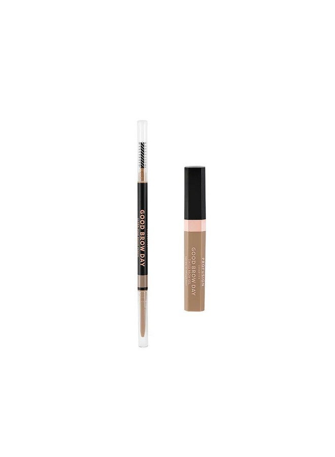 Good Brow Day 2Pc Kit Achieve Brow Perfection With Ultra Fine Pencil And Waterproof Tinted Brow Gel Duo Long Lasting Definition For Stunning Brows And Grooming Essentials