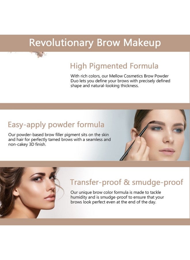 Cosmetics Brow Duo Luminous Eyebrow Powder For Natural Looking Voluminous Brows Eyebrow Filler For Brows Vegan Brow Definer Taupe