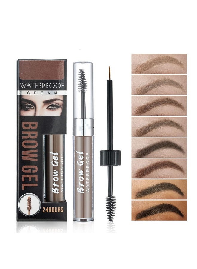 Waterproof Eyebrow Gel 8 Colors Fullpigmented Long Lasting Liquid Brow Gel For Fuller & Defined Looking (02 Cool Blonde)