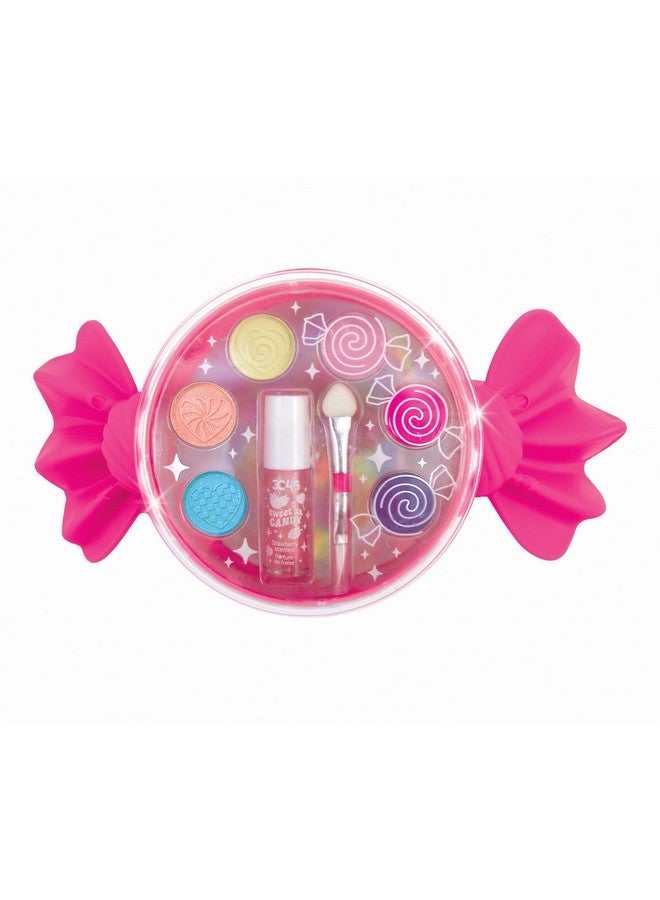 : Sugar Style Cosmetic Set 9Pcs 4 Colors Of Scented Lip Gloss & Eyeshadow Held In A Candy Shaped Container Makeup Girls & Kids Ages 8+