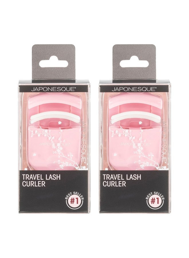 Travel Eyelash Curler Pink Pack Of 2 Plastic Eyelash Curlers For Travel Makeup Comes With Bonus Replacement Lash Pad 2 Pack