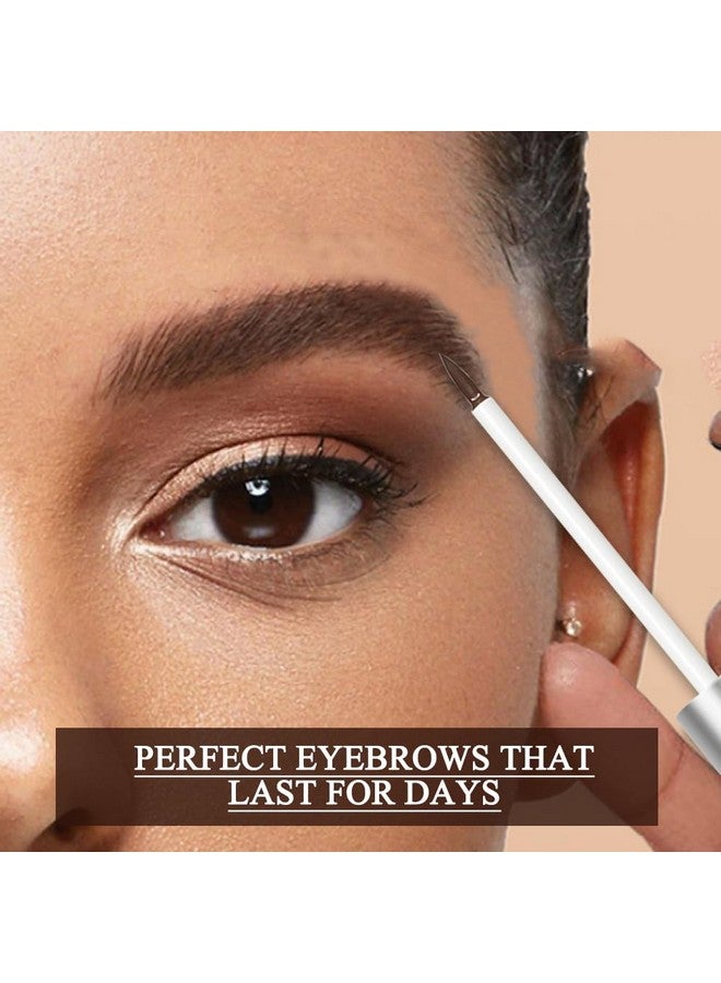 Waterproof Eyebrow Gel For Long Lasting Highly Tinted Liquid Eye Brow Makeup Sweatproof Natural (Black Brown)