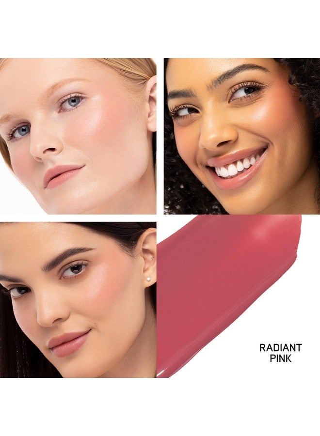 Mineral Wear®Diamond Filler Cheek & Lip Color Serumtocream Multiuse Liquid Blush Formula Plumps & Smooths For Fuller Looking Cheeks & Lips Monochromatic Look Radiant Pink