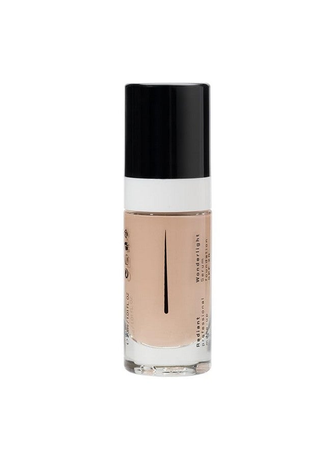 Radiant Professional Wonderlight Serum Liquid Foundation For Makeup Kit Alternative To Bronzer Powder Color Corrector & Under Eye Concealer Matte Eyeshadow Base 1.01 Oz Porcelain Beige (01)