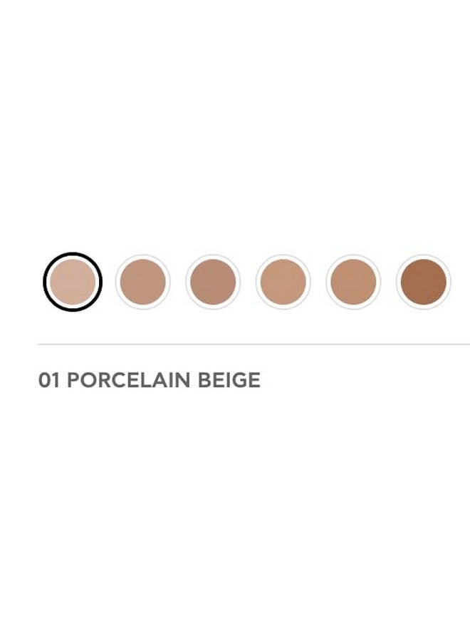 Radiant Professional Wonderlight Serum Liquid Foundation For Makeup Kit Alternative To Bronzer Powder Color Corrector & Under Eye Concealer Matte Eyeshadow Base 1.01 Oz Porcelain Beige (01)