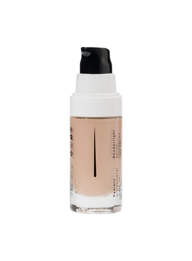 Radiant Professional Wonderlight Serum Liquid Foundation For Makeup Kit Alternative To Bronzer Powder Color Corrector & Under Eye Concealer Matte Eyeshadow Base 1.01 Oz Porcelain Beige (01)