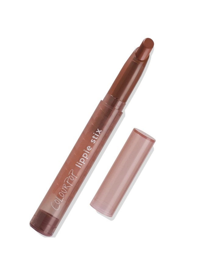 Sassy Lippie Stix Matte Lipstick Full Size Superpigmented Moisturizing Lasting Longwear Hydrating (Dark Cool Brown)