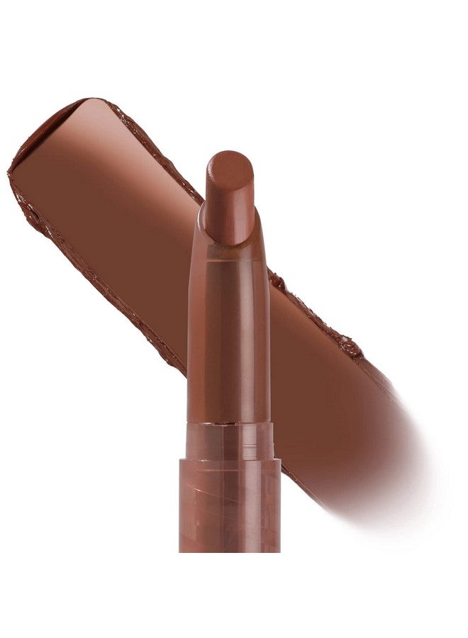 Sassy Lippie Stix Matte Lipstick Full Size Superpigmented Moisturizing Lasting Longwear Hydrating (Dark Cool Brown)