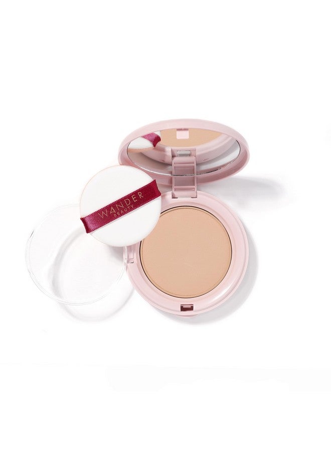Wanderlust Powder Foundation Light Mediumblurs And Evens Skin Toneperfects And Hydrates With Hyaluronic Acid Aloehoneysuckle & Vitamin E Lightweight Buildable Coverage 0.31 Oz
