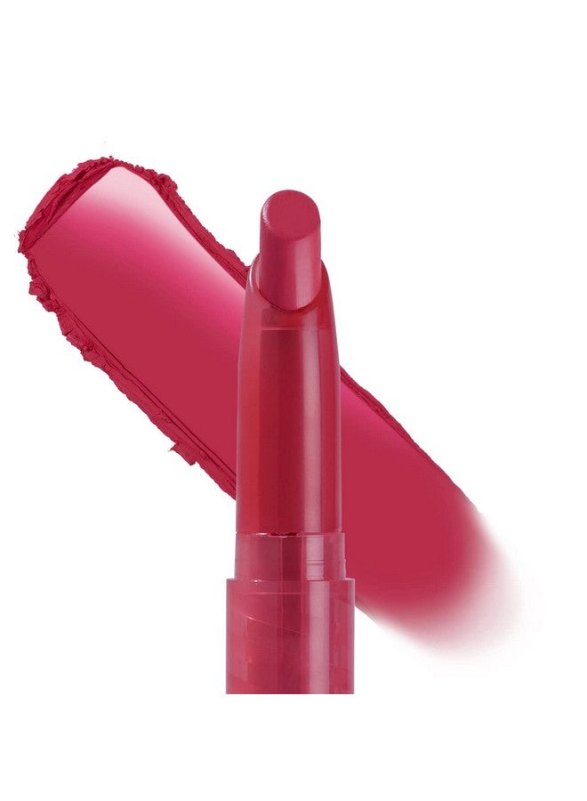 Runaway Lippie Stix Matte Lipstick Full Size Superpigmented Moisturizing Lasting Longwear Hydrating (Warm Dark Fuchsia)