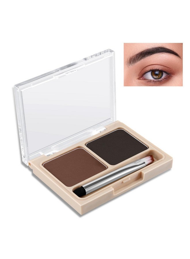 2Color Eyebrow Palette Brow Powder Makeup For Sculpting And Defining Brow Eye Contour Kit With Brush Applicator