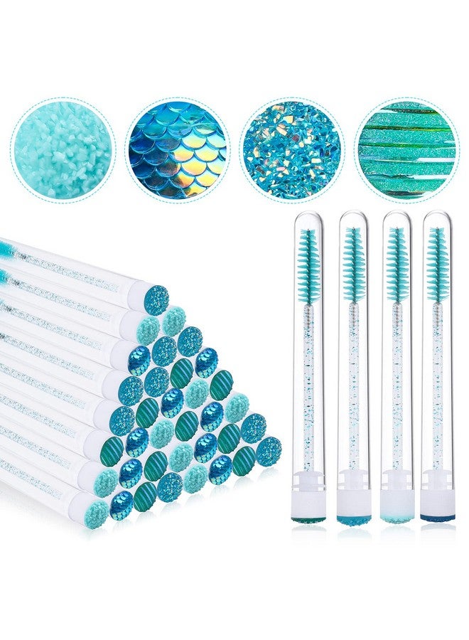80 Pcs Mascara Wand Tube Set 40Pcs Empty Mascara Wand Tube 40Pcs Eyelash Brush Mascara Brushes For Women Girls Makeup