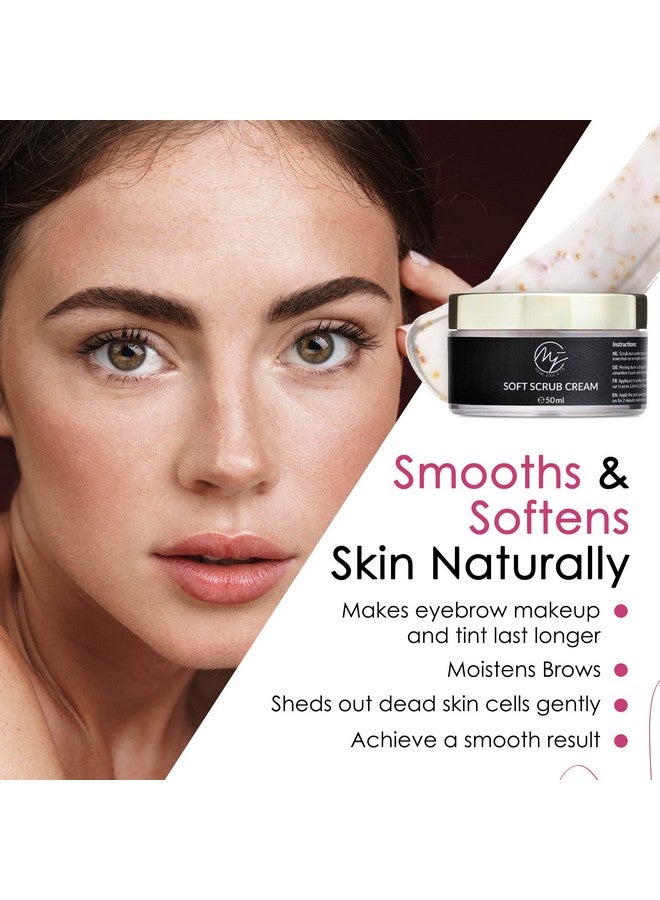Eyebrow Peeling Cream Brow Exfoliator Professional Eyebrow Scrub Cream By Mariejosé & Co Your Secret To Longlasting Eyebrow Makeup & Dye (1.7 Fl.Oz)