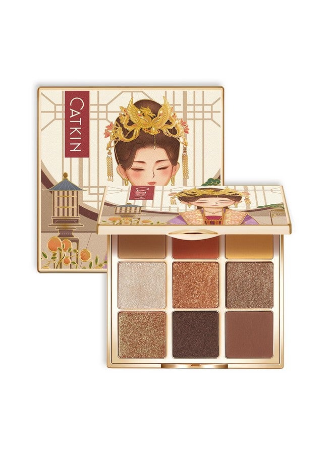 Eyeshadow Palettes 9 Blendable Shades Smooth Long Lasting Eyeshadow Matte And Glitter Eye Makeup Highly Pigmented Makeup Palettes C09 Sunset