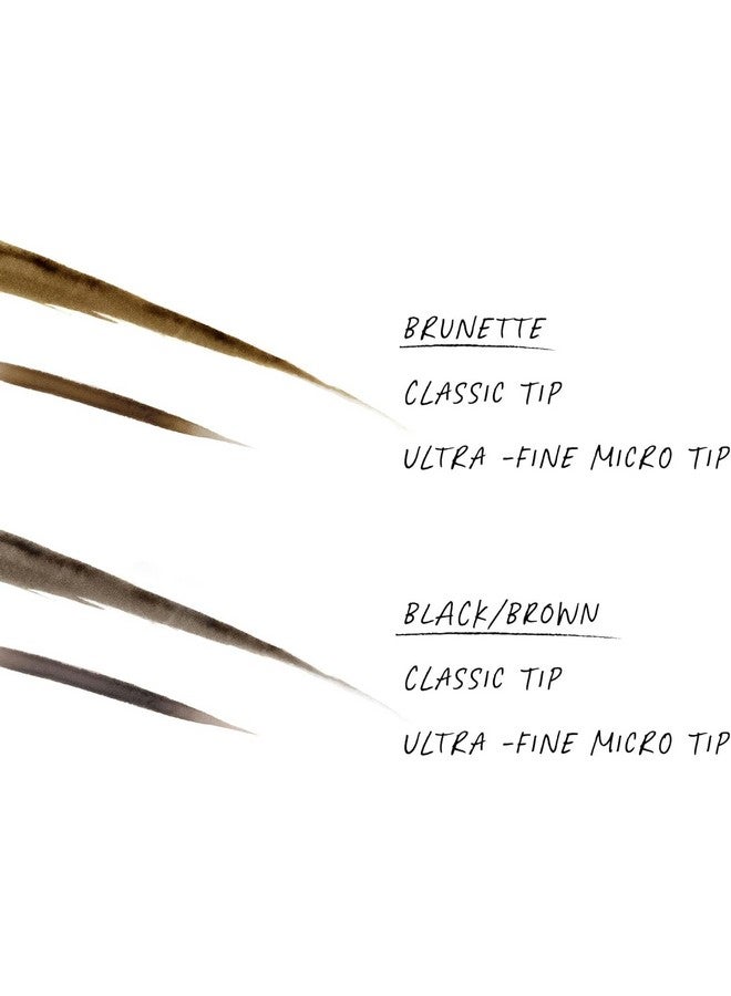Thicker Brow Pen Duo Dual Ended Pen Vegan & Cruelty Free (Black/Brown)