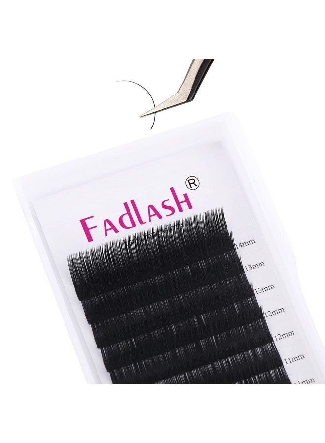 Classic Lash Extensions 814Mm/1520Mm/2025Mm Mix C/D/Dd Curl Individual Eyelash Extensions 0.15Mm Classic Lashes Silk Eye Lash Extensions Supplies (0.15C 814Mm)