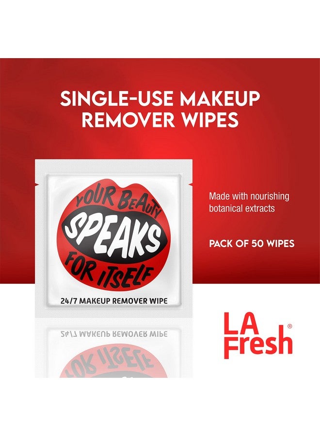 24/7 Makeup Remover Wipes Easily Remove Waterproof Makeup And Moisturizing Pack Of 50 Individually Wrapped Wet Wipes Skincare Travel Essentials