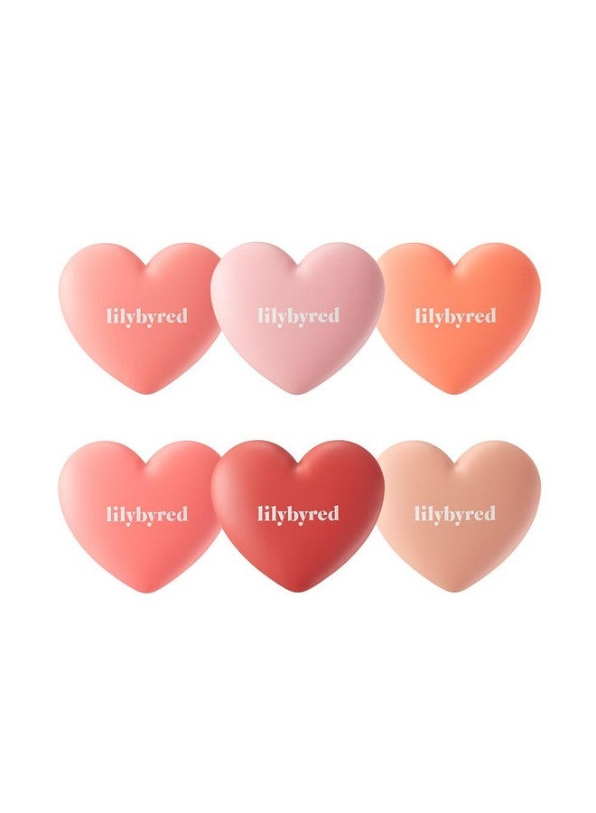 Luv Beam Cheek(Ad) (05_French Marsala) Heart Shaped Powder Blush With Shimmer Naturallooking Flush Longlasting Radiance Korean Beauty