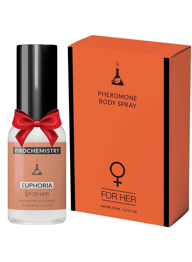 Pheromones For Women (Euphoria) Body Spray Elegant Ultra Strength Organic Human Pheromones Fragrance Body Spray 50Ml [Human Grade Pheromones To Attract Men]