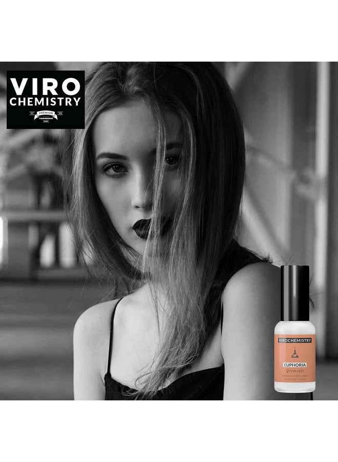 Pheromones For Women (Euphoria) Body Spray Elegant Ultra Strength Organic Human Pheromones Fragrance Body Spray 50Ml [Human Grade Pheromones To Attract Men]