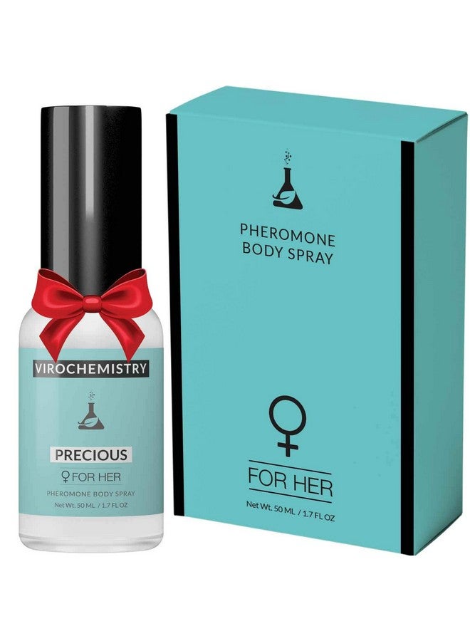 Pheromones For Women (Precious) Body Spray Elegant Ultra Strength Organic Human Pheromones Fragrance Body Spray 50Ml [Human Grade Pheromones To Attract Men]