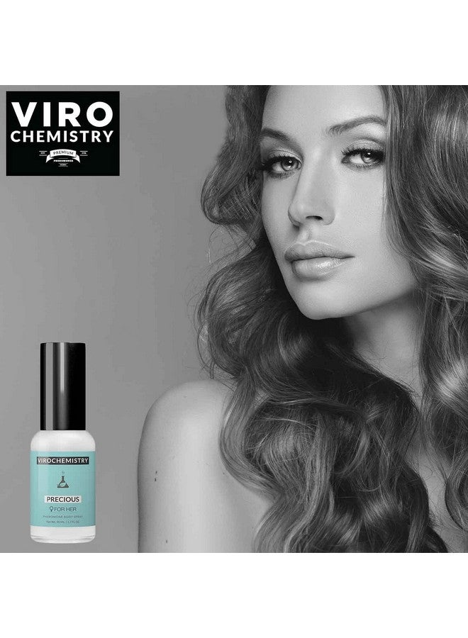 Pheromones For Women (Precious) Body Spray Elegant Ultra Strength Organic Human Pheromones Fragrance Body Spray 50Ml [Human Grade Pheromones To Attract Men]