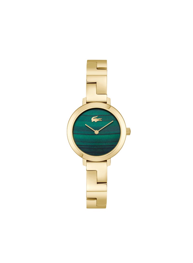 Round Analog Women's Green Case Watch - 2001377