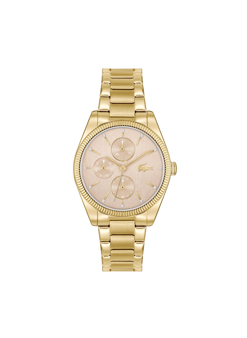 Round Analog Women's Caramel Case Watch - 2001363