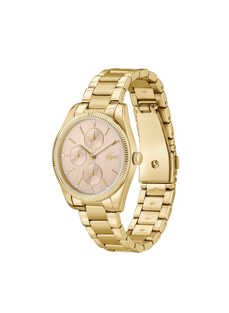 Round Analog Women's Caramel Case Watch - 2001363