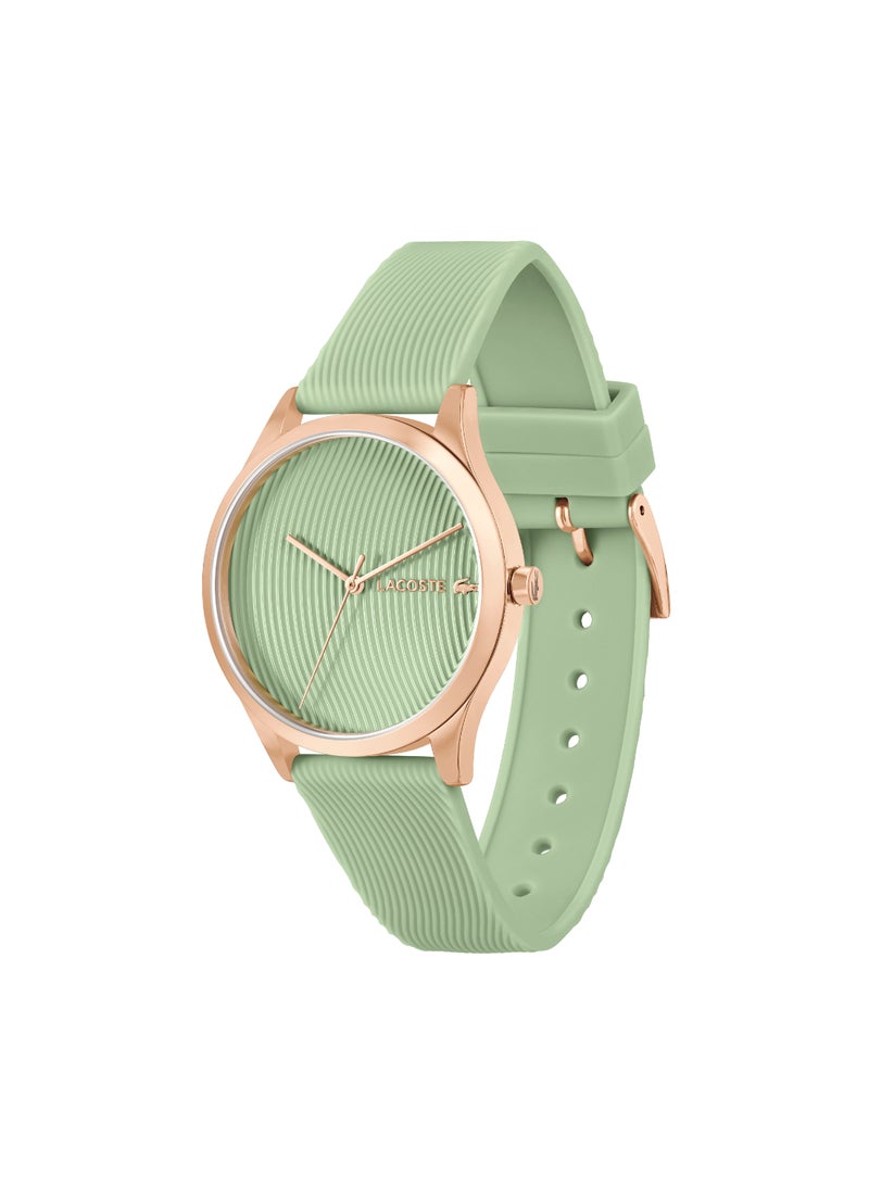 Round Analog Women's Green Case Watch - 2001354