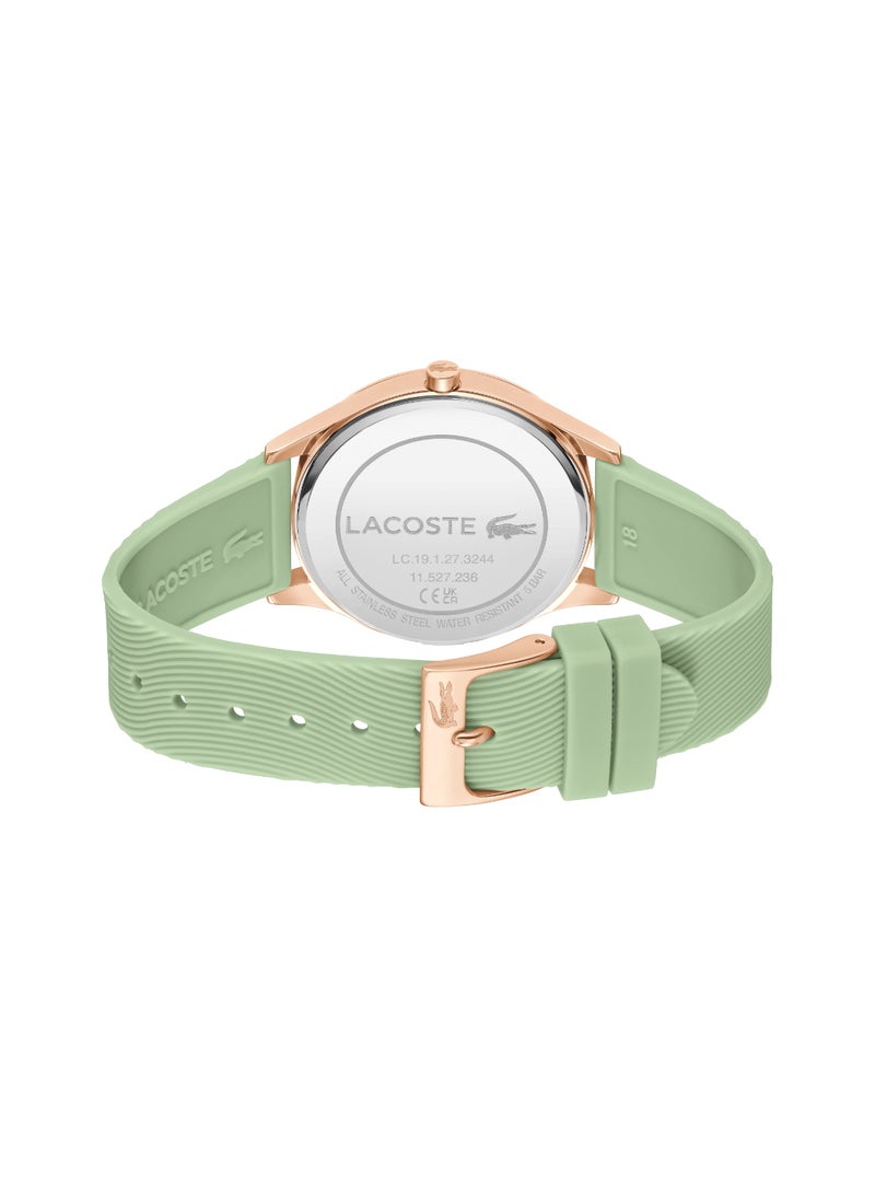 Round Analog Women's Green Case Watch - 2001354