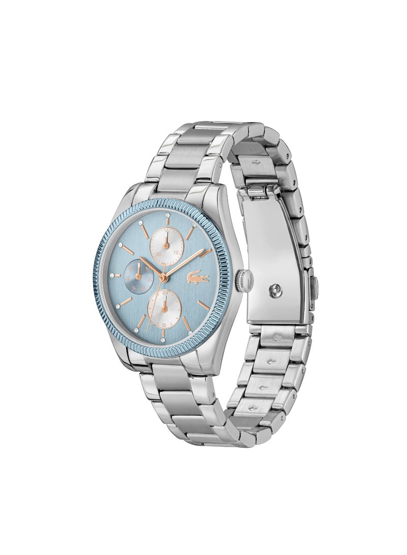 Round Analog Women's Blue Case Watch - 2001365