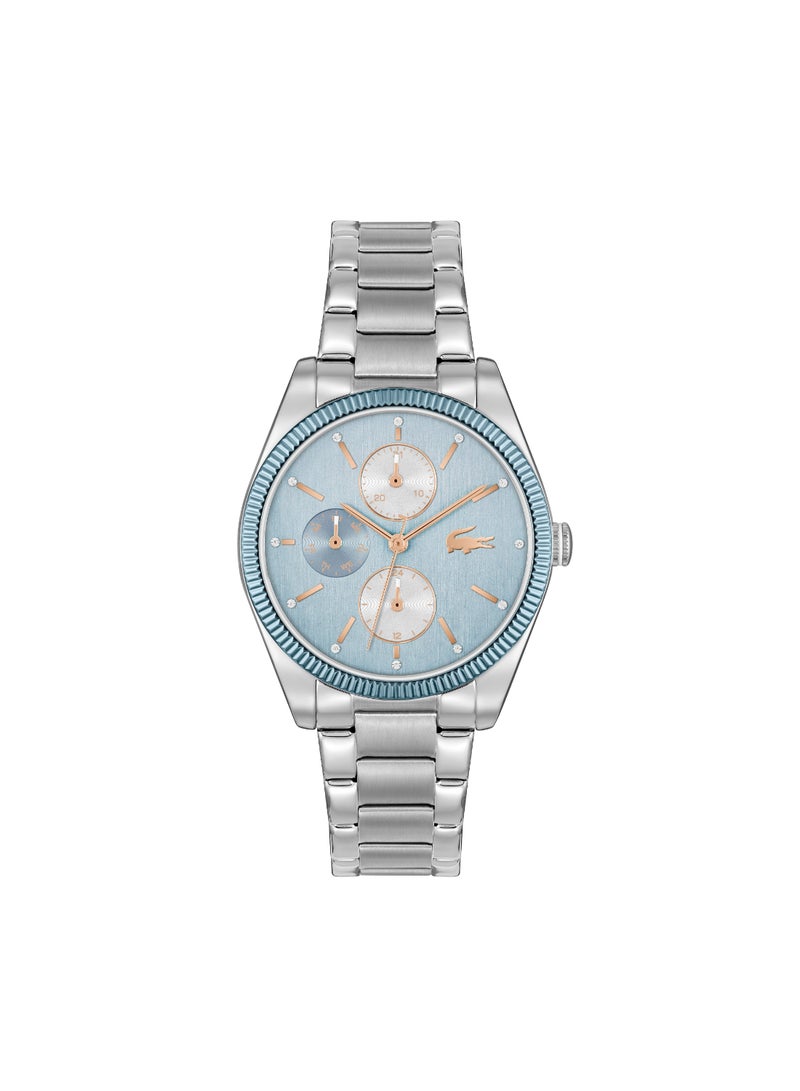 Round Analog Women's Blue Case Watch - 2001365