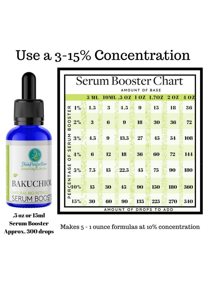 Bakuchiol Natural Alternative To Retinol Resurface Glow Improve Skintone Texture Radiance Plantbased Bioretinol Vegan Glutenfree .5 Oz 300 Drops