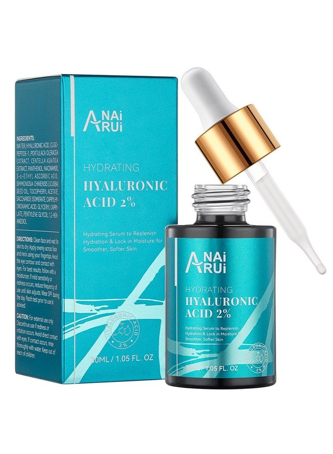 Hyaluronic Acid Serum For Skin 2% With Vitamin B5 C& E Intense Hydration + Moisturizer Plumps & Increase Firmness Nongreasy Parabenfree 1. Fl Oz