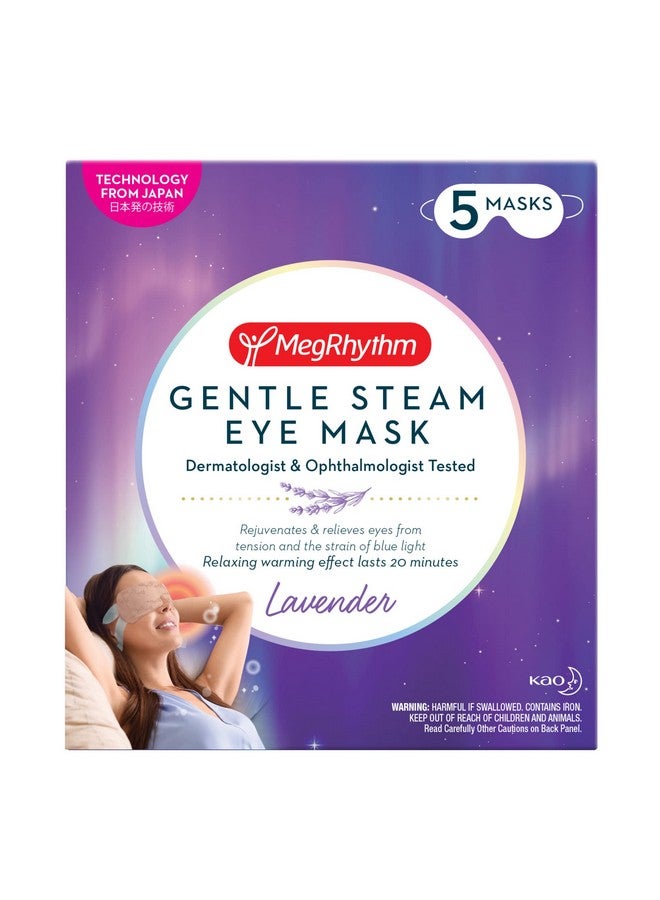 By Kao Gentle Steam Eye Mask Lavender Rejuvenates Eyes Reduces The Look Of Puffy Eyes Dermatologist And Ophthalmologist Tested 5 Count