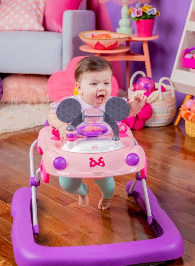 3-In-1 Disney Baby Minnie Mouse Go, Go Bows Car Walker, Pink And Purple, 6 - 24 Months