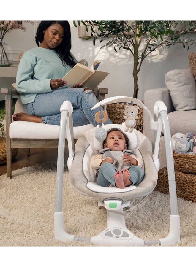 Convertme Swing-2-Seat, 5 Swing Modes, Vibrations, Music, Usb Power Adapt Cord, Toy Bar, 0 - 9 Months - Wynn