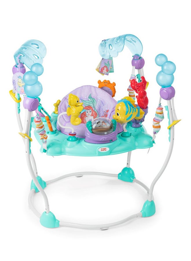 Disney The Little Mermaid Sea Of Activities Baby Activity Jumper With Interactive Toys, Lights And Music, 6 - 12 Months, Blue