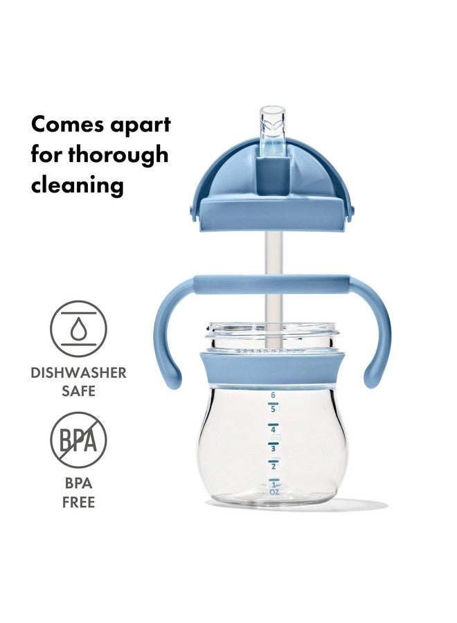 Tot Transitions Straw Cup With Removable Handles 6 Oz. Dusk