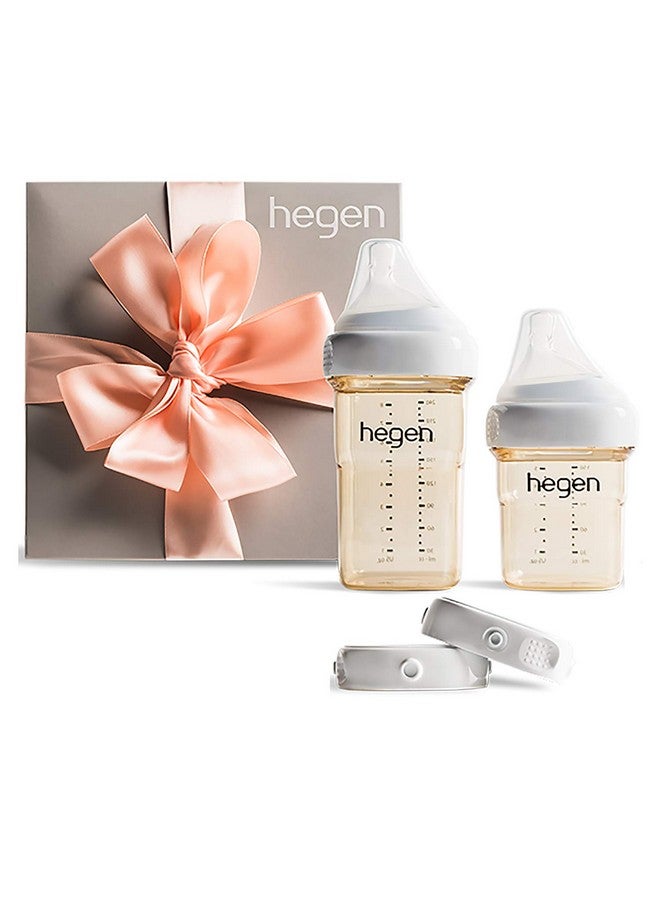 Newborn Baby Bottle Basic Starter Kit Ppsu Bottle For Babies Medium & Slow Teat Breast Milk Storage Lids And Secure Seals