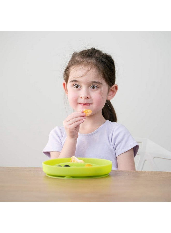 100% Silicone Suction Plate | Toddler Plates With Suction | Divided Plates For Kids | Self Feeding Baby Essentials | Food Grade Silicone | Baby Registry Must Haves | Microwave Dinner Plates