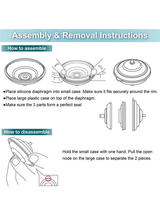 Silicone Backflow Protector Membranes Compatible With Spectra Backflow Protector Not Original Spectra Pump Parts Work With Spectra S2 S1 Breast Pumps (4Pc Membrane)